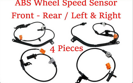 4 Pieces ABS Wheel Speed Sensor Front-Rear Left & Right Fits: Acura TL 2004-2008