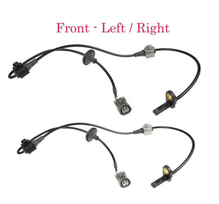 2 X ABS Wheel Speed Sensor & Connectors Front L/R Fits: Honda Odyssey 2007-2010