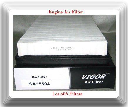 6 x Eng Air Filter Fits:AC-Delco A2930C  Malibu 2006-2008 Pontiac G6 2005-2010