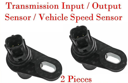 2 Pc Trans Input/Output Vehicle Speed Sensor W/Connector For Chrysler Dodge Jeep