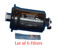 6 x Fuel Filter Fits:OEM#23030-74020 Dodge Eagle Lexus Mitsubishi Toyota &