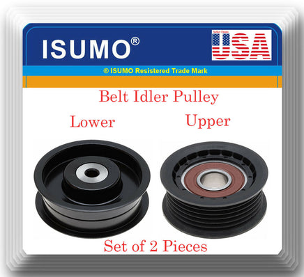 3 Pcs Belt  Tensioner & Idler Pulley Lower /Upper Fits: Mercedes Benz 2006-2009