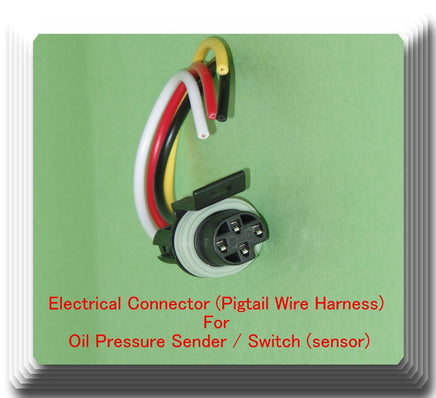 4 Wire Electrical Connector of Oil Pressure Switch Sensor PS246T Fits:GM Motors 