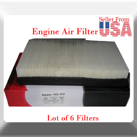 Lot 6 x Engine Air Filter Fits Chevrolet GMC Isuzu Oldsmobile Pontiac 1991-2005