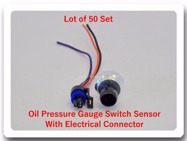 (Lot  of 50) Oil Pressure Sending Unit with Pigtail Fits: GM Isuzu Pontiac Saab