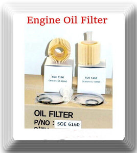 Engine Oil Filter Fits: OEM 04152-40060 Scion iQ 2012-2015 L4 1.3L