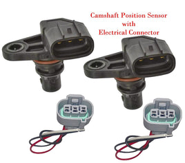 2x Camshaft Position Sensor + Connectors Elantra Kona Veloster Forte Seltos Soul