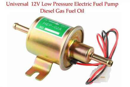 12V Electric Fuel Pump HEP-02A Universal Inline Low Pressure Gas Diesel