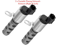 2 x VVT Variable Valve Timing Solenoid & Connectors Exhaust L/R) Fits Subaru