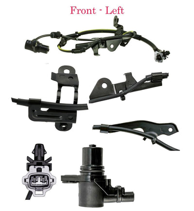 ABS Wheel Speed Sensor& Connector  Front-Left Fits:Toyota Sequoia Tundra