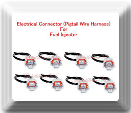 8 x Connector of Fuel Injector FJ1076 Fits:Nissan Armada Titan 2007-2015 V8 5.6L