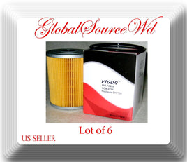 LOT OF 6 OIL FILTER SOM4798 Fits: VOLKSWAGEN CORRADO GTI JETTA  JETTA III PASSAT