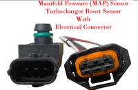 Manifold Absolute Pressure MAP Sensor W/Connector Fit Smart Fortwo 16-17 l3 0.9L