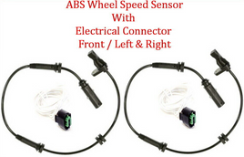 2x ABS Wheel Speed Sensor W/Connector Front L&R Fits: BMW 2 3 4 Active Hybrid 