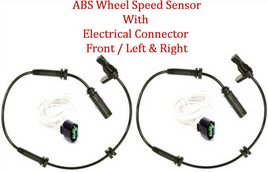 2x ABS Wheel Speed Sensor W/Connector Front L&R Fits: BMW 2 3 4 Active Hybrid