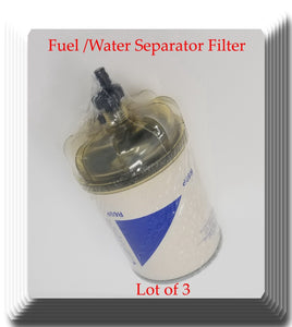 Lot 3 Fuel/Water Separator Filter R60P Fits:Ford Medium Duty Trucks 6L 7.8L