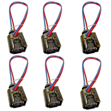 6 x Fuel Injector Connector Fits Audi A4 2005-2009 Audi A6 2006-2009 V6 3.2L