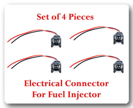 Set of 4 Kit Electrical Connector for Fuel Injector FJ712 Fits: Ford Lincoln 