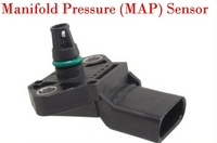 Turbocharger Boost Sensor W/connector Fits A8 TT Q7 VW Golf Jetta Passat Touareg