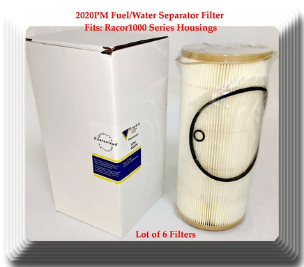 6 x 2020PM Element Fuel/Water Separator for Racor Turbine Series 1000FG / 1000FH