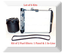 Kit of 3) 1 x Oil Filter & Kit of 2 x Fuel Filters Fits Ford 2017-2025 V8 6.7L