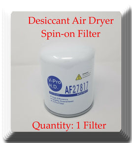  Brake Air Dryer Filter AF27817 Fits: Freightliner Kenworth Peterbilt Mack