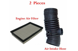 2 Pcs Air Intake Hose & Air Filter For 2.2L Ford Probe 89-92 Mazda 626 MX6 90-92