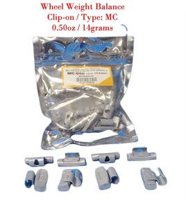 Clip-on Wheel Weight Balance 0.50oz 14gram  P050 Led Free 200 Pieces