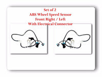 Set 2 ABS Wheel Speed Sensor W/ Connector Front-Right & Left Fits: Chevrolet GMC