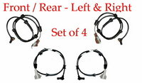 4 x  ABS Wheel Speed Sensor Front & Rear For NISSAN Titan 2004-2007 8 Cyl 5.6L
