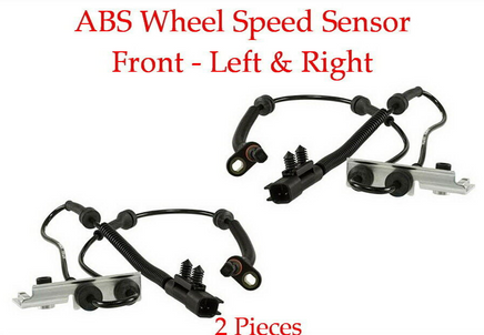 2 ABS Wheel Speed Sensor W/Connector Front L & R Fits:Town & Country Caravan C/V