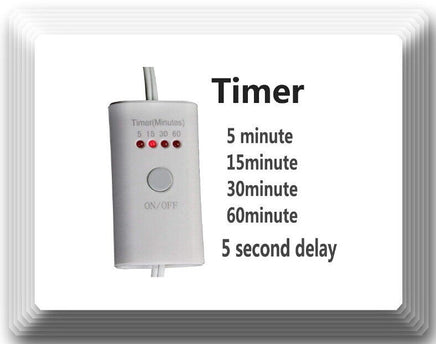 6 x Power Cord 5 sec Delay,Timer 5-15-30-60 Minutes T Model UV Ultraviolet Light