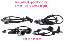 Set 4 Front & Rear L&R ABS Wheel Speed Sensor For Nissan Maxima 3.5L 2004 -2008