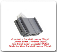 4 Wire Harness Pigtail Combination Switch Connector Fits: Ford & Mercury