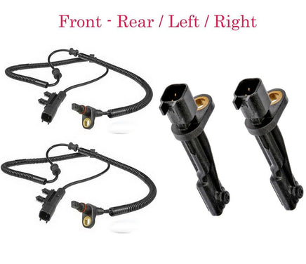 4 X ABS Wheel Speed Sensor W/Connector Front Rear Left/Right Fits:Wrangler 07-17