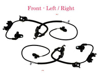 2x ABS Wheel Speed Sensor & Connector Front L/R Fits Sienna 2011-2020 2.7L 3.5L
