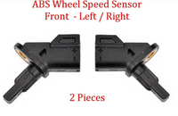 2 X ABS Wheel Speed Sensor Front Left & Right Fits 30793929 Volvo 2007-2017