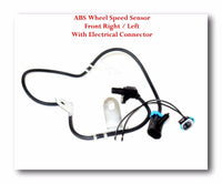 Set 2 ABS Wheel Speed Sensor W/ Connector Front-Right & Left Fits: Chevrolet GMC