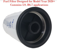 6 x OE Spec FF63041NN -V  Fuel Filter Fits  Cummins L9, B6.7 Model Year 2020+