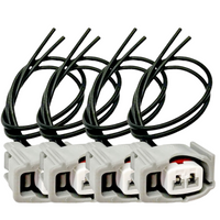 4x Connector of Fuel Injector FJ1055 Fits Lexus CT200h Toyota Prius