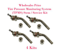 4xTire Pressure Monitoring System (TPMS) Stem Service Kit Fit Ram 3500 2014-2017