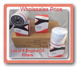 LOT OF 6  ENGINE OIL FILTER SO5288 Fits: BUICK CADILLAC CHEVROLET GMC ISUZU 