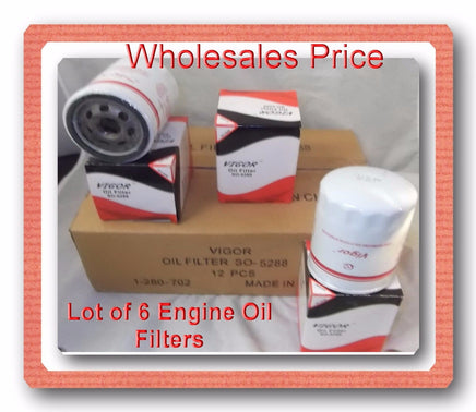 LOT OF 6  ENGINE OIL FILTER SO5288 Fits: BUICK CADILLAC CHEVROLET GMC ISUZU