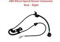 2 ABS Wheel Speed Sensor W/ Connectors Rear Left & Right Fits ES350 Camry Solara
