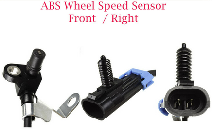 ABS Wheel Speed Sensor W/Connector Front Right Fits: Chevrolet GMC K2500 K3500