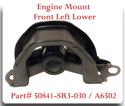 A6502 Engine Mount Front Left Lower  Fit: EL INTEGRA CIVIC CIVIC DEL SOL CR-V 