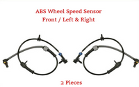 2 x ABS Wheel Speed Sensor Front-L/R For Cadillac Escalade 02-06 Hummer H2 03-07