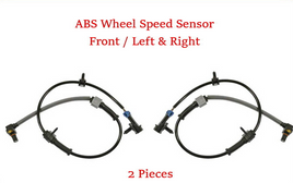 2 x ABS Wheel Speed Sensor Front-L/R For Cadillac Escalade 02-06 Hummer H2 03-07
