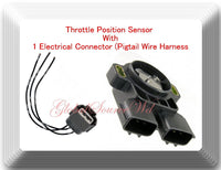 Throttle Position Sensor (TPS) W/ Connector Fits:Nissan Altima 1998-2000 L4 2.4L