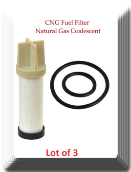 3 Pcs CNG Fuel Filter Natural Gas Coalescent Fits: Crown Victoria E250 E350 F150